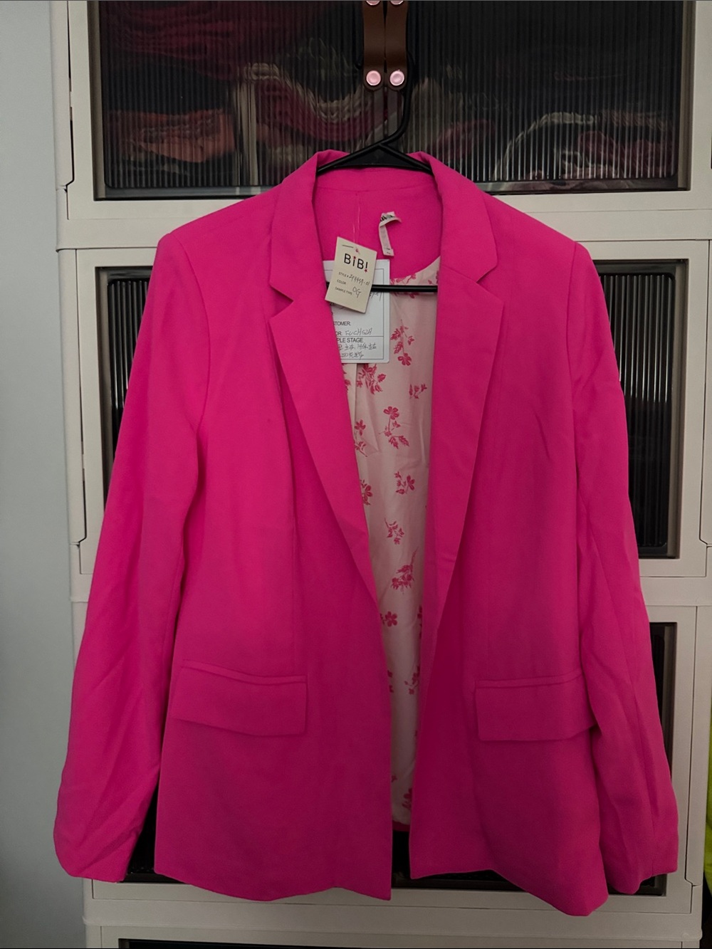 BiBi Hot Pink Tailored Blazer